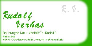 rudolf verhas business card